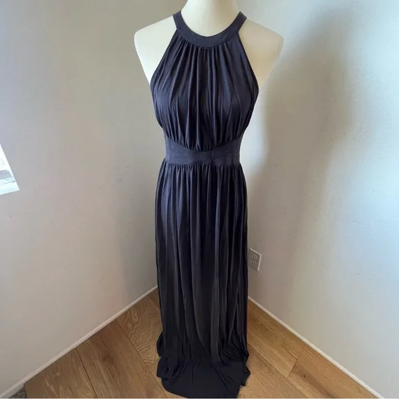 Silence & Noice Charcoal Grey Maxi Dress - Picture 3 of 10